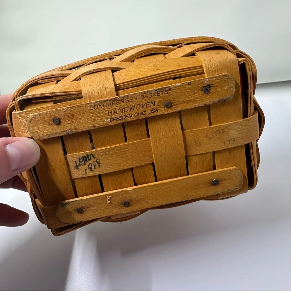 Longaberger Small‎ Rectangle Basket Handwoven